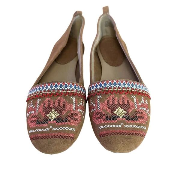 Latigo Women's 8.5 Multicolor Embroidered Moccasins Slip-On Flats - Picture 1 of 10